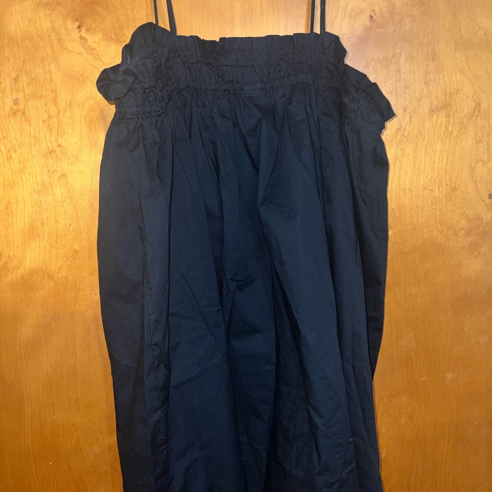 H&M Black Gathered Dress